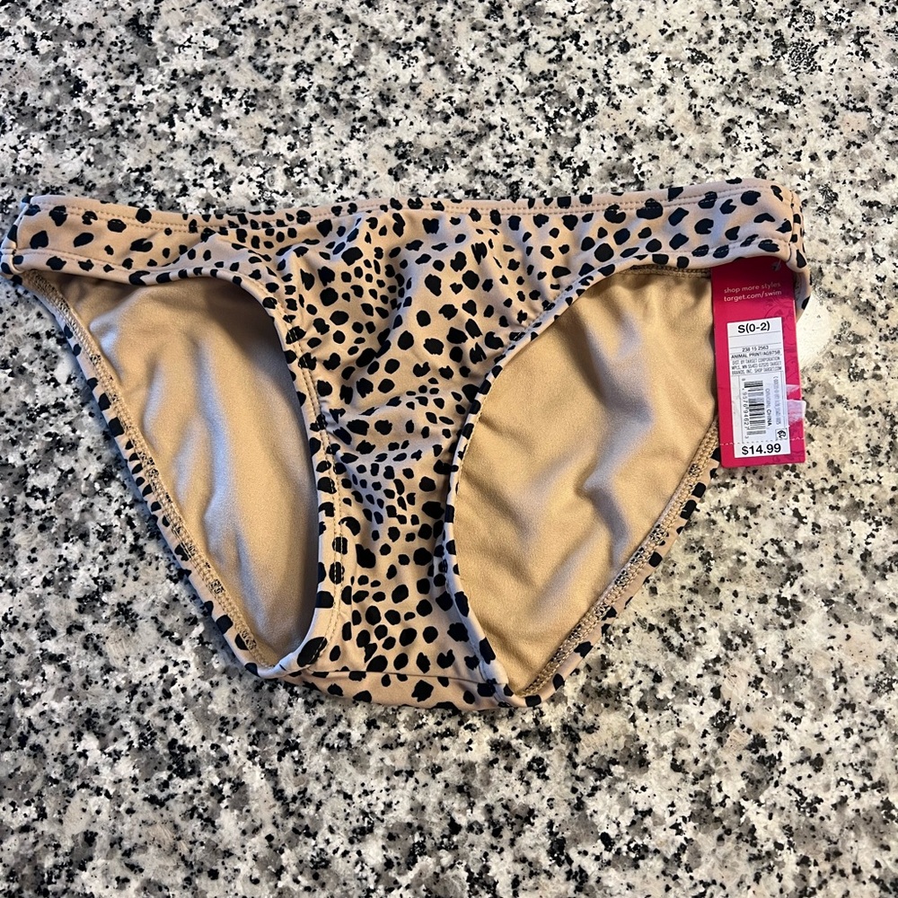* Brand New* small cheetah print bikini bottom